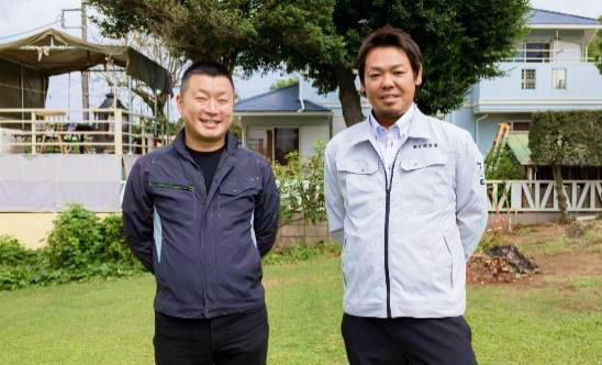 有限会社片岡塗装 片岡雄司社長と石川直史様
